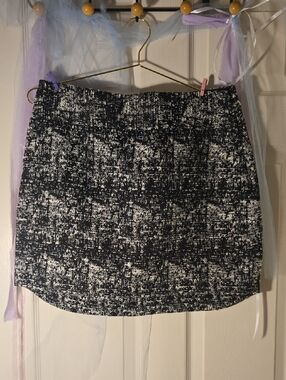Banana Republic Black and White Tweed Pencil Skirt
